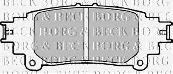 Комплект тормозных колодок, дисковый тормоз BORG & BECK BBP2336