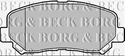 Комплект тормозных колодок, дисковый тормоз BORG & BECK BBP2355