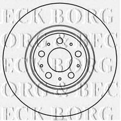 Тормозной диск BORG & BECK BBD5955S