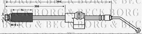 Тормозной шланг BORG & BECK BBH7770