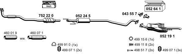 Система выпуска ОГ ERNST 050472