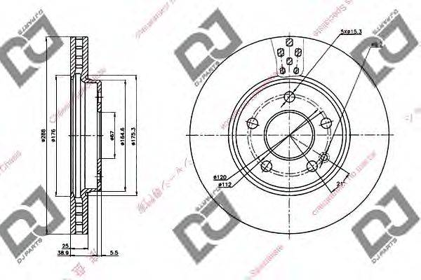 Тормозной диск DJ PARTS BD1303