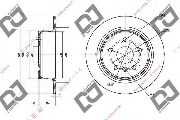 Тормозной диск DJ PARTS BD1432