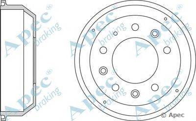 Тормозной барабан APEC braking DRM9904