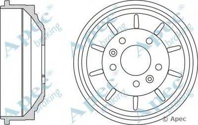 Тормозной барабан APEC braking DRM9962