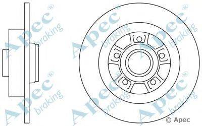 Тормозной диск APEC braking DSK2234