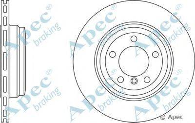 Тормозной диск APEC braking DSK2361