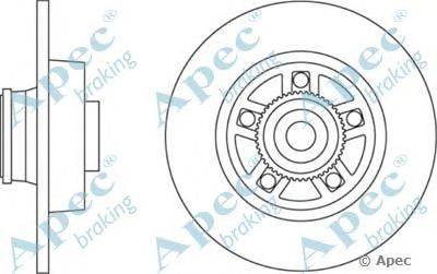 Тормозной диск APEC braking DSK2457