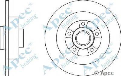 Тормозной диск APEC braking DSK2822