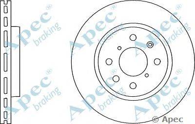 Тормозной диск APEC braking DSK2869