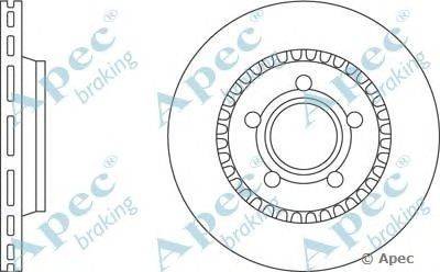 Тормозной диск APEC braking DSK777