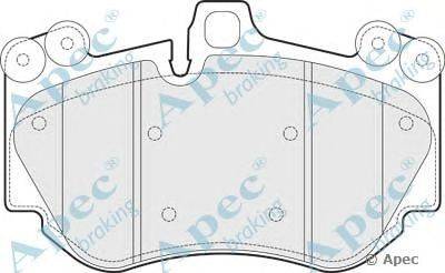 Комплект тормозных колодок, дисковый тормоз APEC braking PAD1483