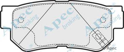 Комплект тормозных колодок, дисковый тормоз APEC braking PAD1528