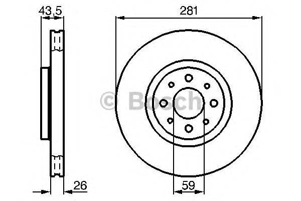 Тормозной диск LUCAS ELECTRICAL DF4377
