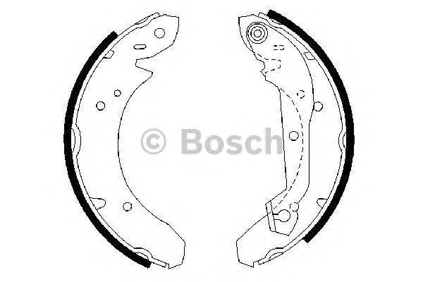 Комплект тормозных колодок BOSCH 0 986 487 048