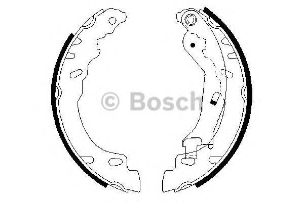 Комплект тормозных колодок BOSCH 0 986 487 704