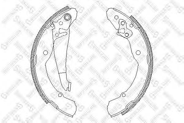 Комплект тормозных колодок STELLOX 093 100-SX