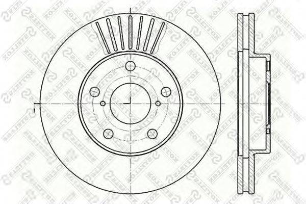 Тормозной диск STELLOX 6020-4578V-SX