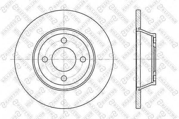 Тормозной диск STELLOX 6020-4741-SX