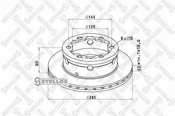 Тормозной диск ROCKWELL MBR6013