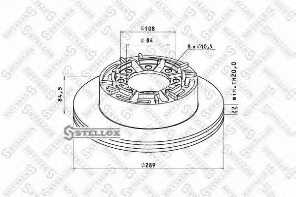 Тормозной диск ROCKWELL MBR6010