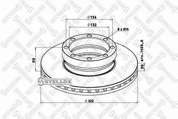 Тормозной диск ROCKWELL MBR5021