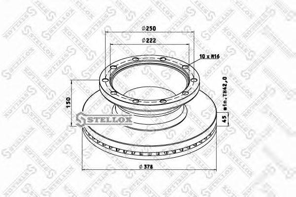 Тормозной диск ROCKWELL MBR5073