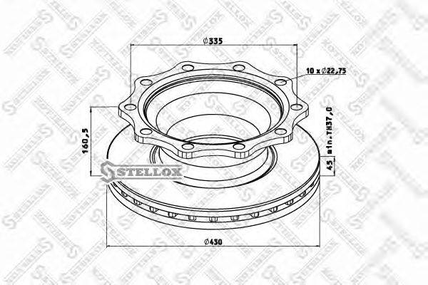 Тормозной диск ROCKWELL MBR5074