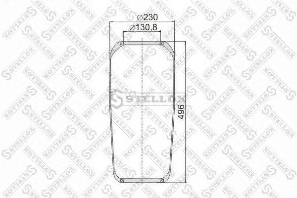 Кожух пневматической рессоры STELLOX 90-08830-SX