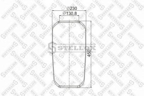 Кожух пневматической рессоры STELLOX 90-18850-SX
