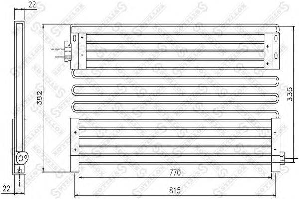 Конденсатор, кондиционер STELLOX 87-39105-SX