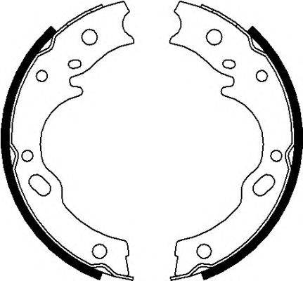 Комплект тормозных колодок, стояночная тормозная система HELLA PAGID 8DA 355 050-941