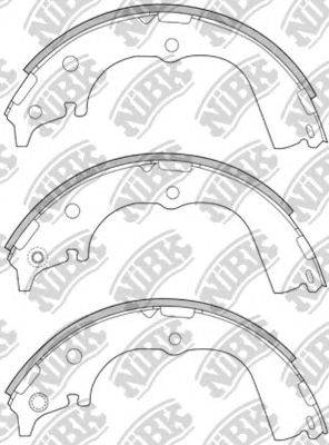 Комплект тормозных колодок NiBK FN2317