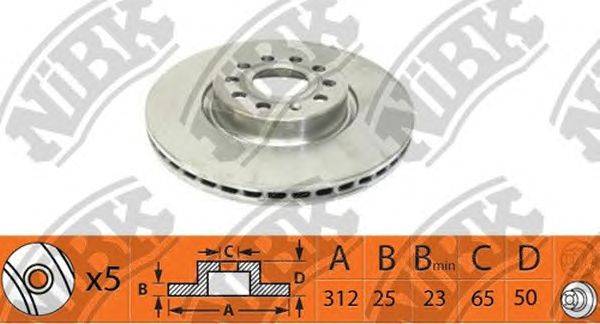 Тормозной диск NiBK RN1377