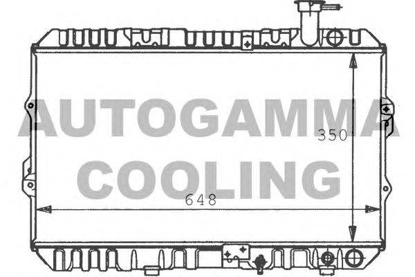 Радиатор, охлаждение двигателя AUTOGAMMA 100418