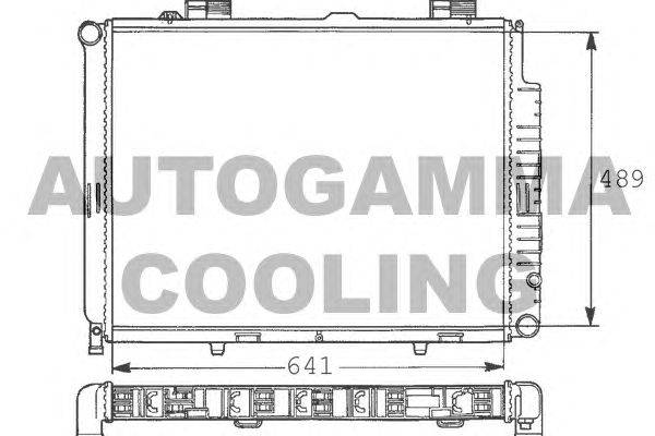 Радиатор, охлаждение двигателя AUTOGAMMA 100552