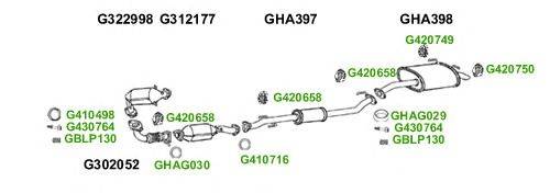 Система выпуска ОГ GT Exhaust 10432