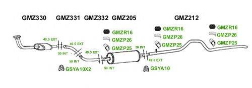 Система выпуска ОГ GT Exhaust 1221