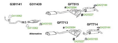 Система выпуска ОГ GT Exhaust 7660
