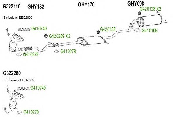 Система выпуска ОГ GT Exhaust 8021