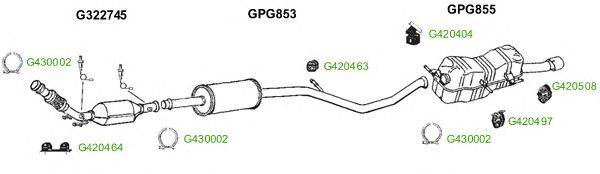 Система выпуска ОГ GT Exhaust 8926