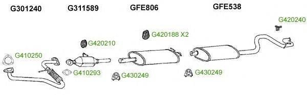 Система выпуска ОГ GT Exhaust 9350