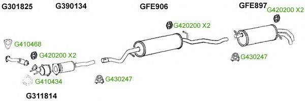 Система выпуска ОГ GT Exhaust 9384