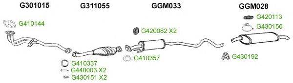 Система выпуска ОГ GT Exhaust 9755