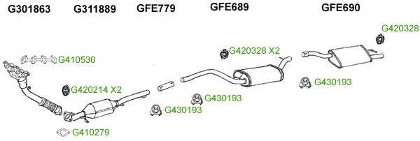 Система выпуска ОГ GT Exhaust 9791