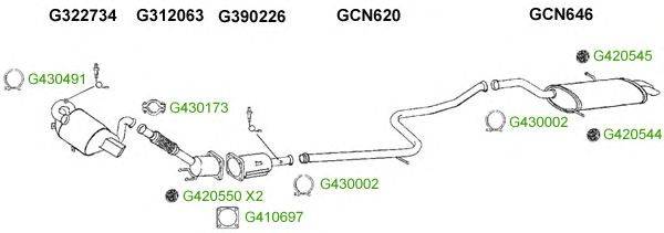 Система выпуска ОГ GT Exhaust 9857