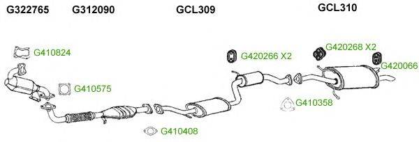 Система выпуска ОГ GT Exhaust 9922