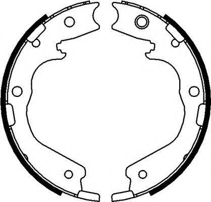 Комплект тормозных колодок, стояночная тормозная система TEXTAR 91076200