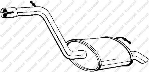 Глушитель выхлопных газов конечный BOSAL 154-187