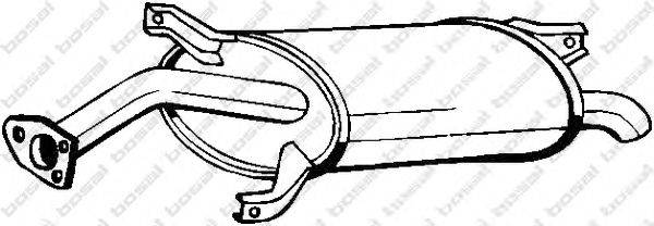 Глушитель выхлопных газов конечный BOSAL 177001